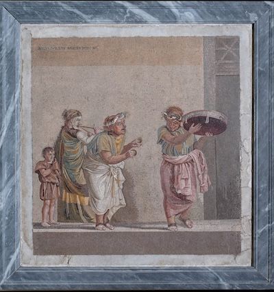 particolare mosaico del Museo Archeologico Nazionale di Napoli