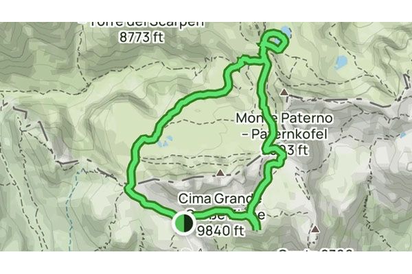 Tre Cime di Lavaredo  Laghi dei Piani