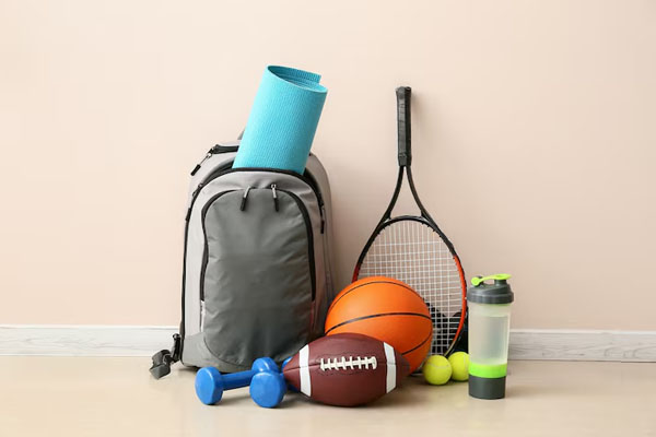 composizione di diversi articoli sportivi