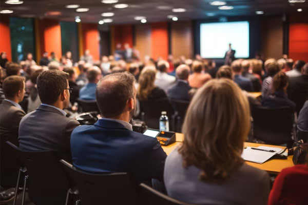 persone che ascoltano una lezione