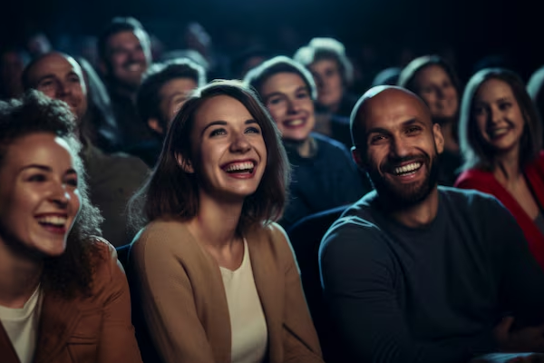 pubblico che assiste a un evento