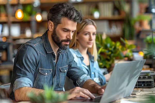 persone che lavorano su un computer portatile